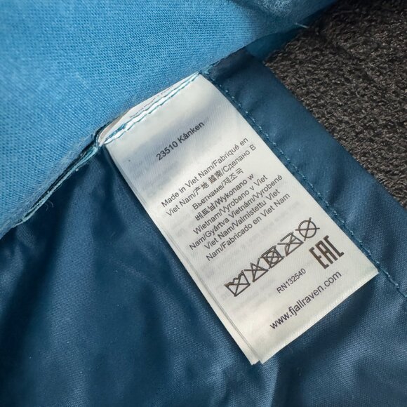 Fjallraven Blue Nylon Backpack